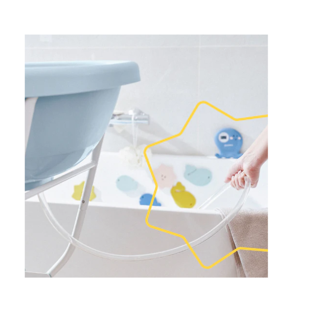 Badabulle- set suport pentru cadita si furtun de scurgere, pentru cadita in forma de balena bbbb019804