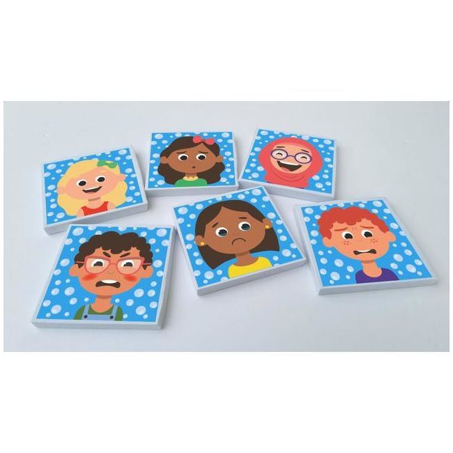Carte si stickere pentru baie care isi schimba culoarea - emotii bb206