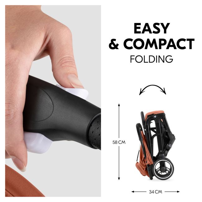 Carucior pentru copii Hauck Travel N Care PLUS, Cork EKDhk16024