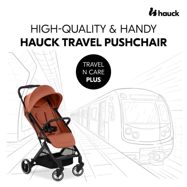 Carucior pentru copii Hauck Travel N Care PLUS, Cork EKDhk16024