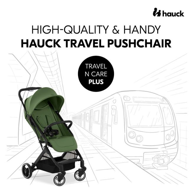 Carucior pentru copii Hauck Travel N Care PLUS, Green EKDhk16027