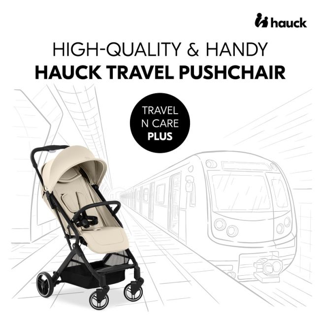 Carucior pentru copii Hauck Travel N Care PLUS, Vanilla EKDhk16025