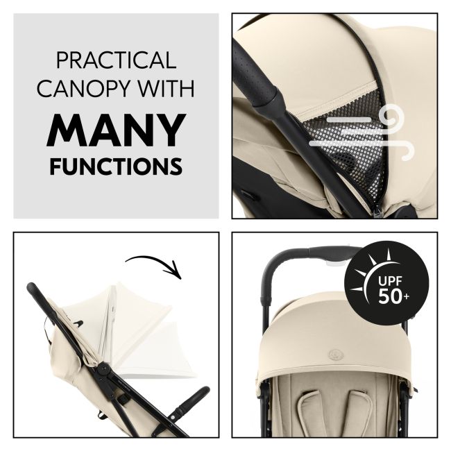 Carucior pentru copii Hauck Travel N Care PLUS, Vanilla EKDhk16025