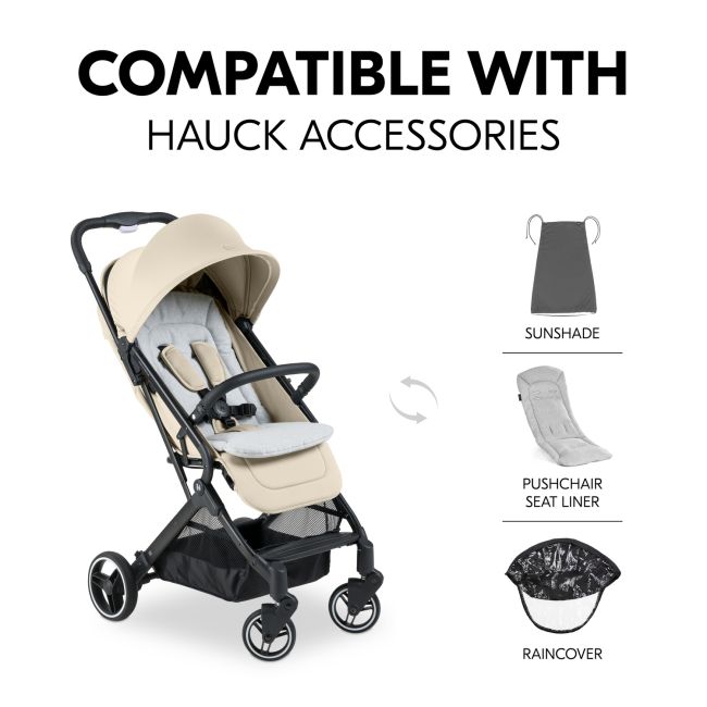 Carucior pentru copii Hauck Travel N Care PLUS, Vanilla EKDhk16025
