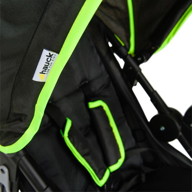 Carucior pentru jogging sau teren accidentant, Hauck, Runner, Black Neon Yellow EKDhk27406