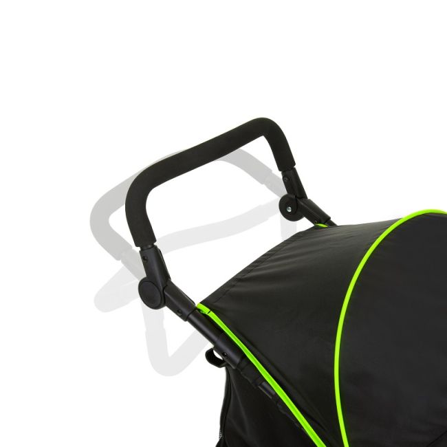 Carucior pentru jogging sau teren accidentant, Hauck, Runner, Black Neon Yellow EKDhk27406
