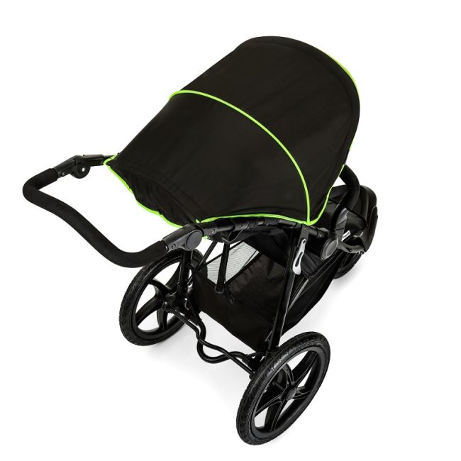Carucior pentru jogging sau teren accidentant, Hauck, Runner, Black Neon Yellow EKDhk27406