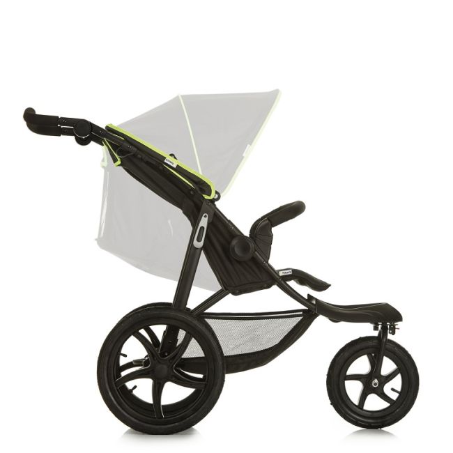 Carucior pentru jogging sau teren accidentant, Hauck, Runner, Black Neon Yellow EKDhk27406