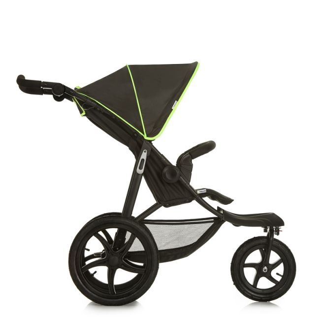 Carucior pentru jogging sau teren accidentant, Hauck, Runner, Black Neon Yellow EKDhk27406