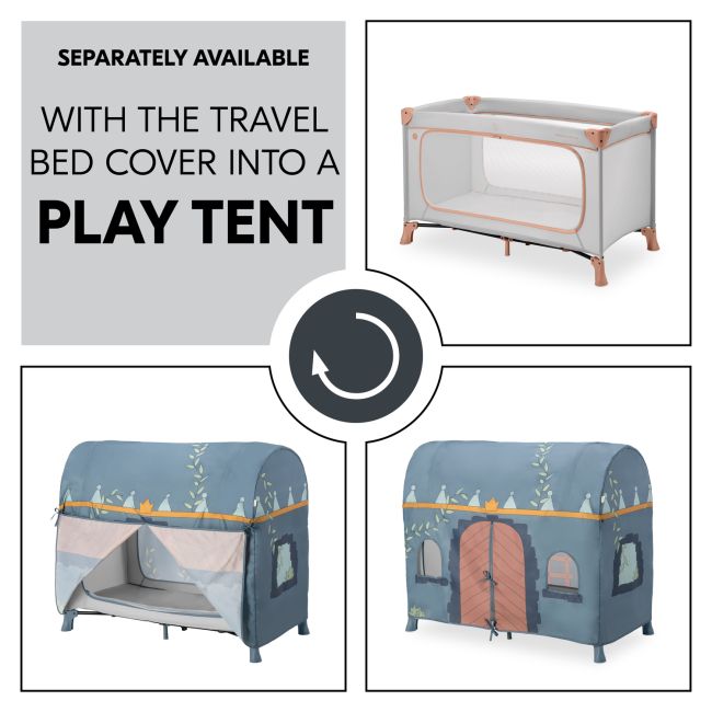 Patut de voiaj usor pliabil, Hauck, Dream N Play Plus, Dusty Cork EKDhk60100