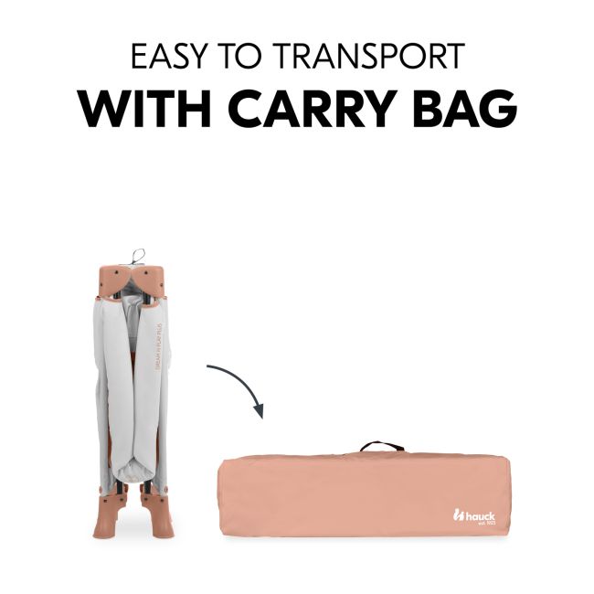 Patut de voiaj usor pliabil, Hauck, Dream N Play Plus, Dusty Cork EKDhk60100
