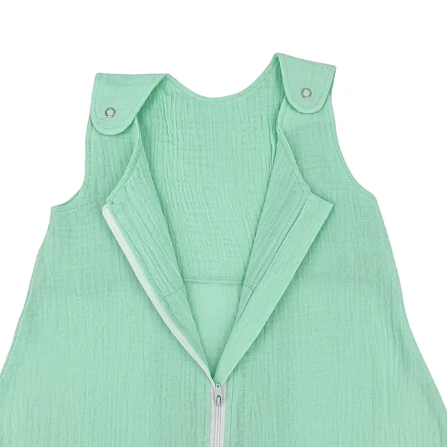 Sac de dormit copii 0.3 tog, din Muselina,  Minty, 60 cm, 0.3 tog - Vara KDESDM60MINT