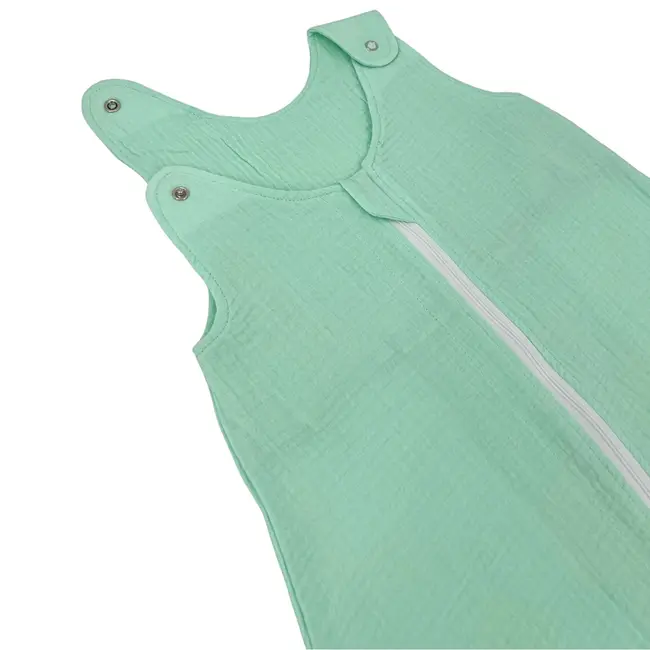 Sac de dormit copii 0.3 tog, din Muselina,  Minty, 85 cm, 0.3 tog - Vara KDESDM85MINT