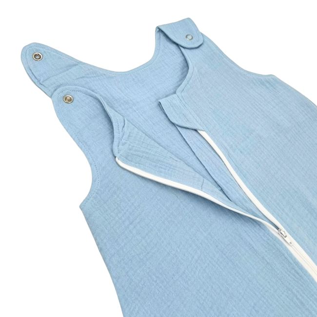 Sac de dormit copii 0.3 tog, din Muselina, Bluebird, 95 cm, 0.3 tog - Vara KDESDM95BLUEB