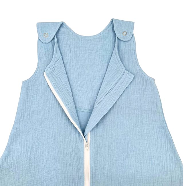 Sac de dormit copii 0.3 tog, din Muselina, Bluebird, 95 cm, 0.3 tog - Vara KDESDM95BLUEB