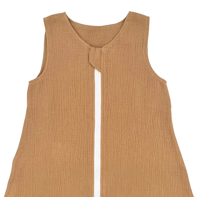 Sac de dormit cu picioruse, din muselina, Biscuit, 80 cm, 0.3 tog-vara KDESDPM80BISCUIT