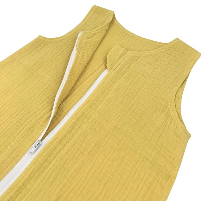 Sac de dormit cu picioruse, din muselina, Lemonade, 70 cm, 0.3 tog-vara KDESDPM70LEMON