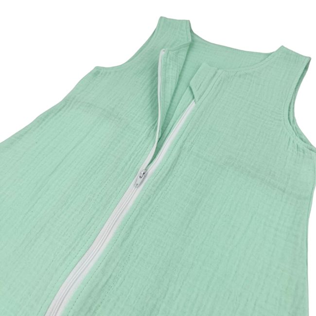 Sac de dormit cu picioruse, din muselina, Minty, 100 cm, 0.3 tog-vara KDESDPM100MINT