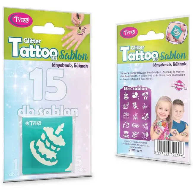 Set 15 sabloane pentru tatuaje temporare Tytoo KKCST4530033 BBJKKCST4530033_Happy Birthday