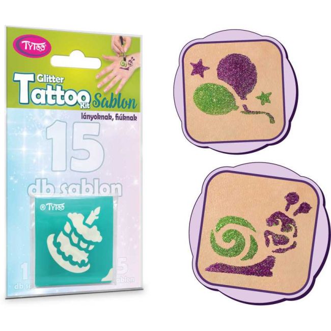 Set 15 sabloane pentru tatuaje temporare Tytoo KKCST4530033 BBJKKCST4530033_Happy Birthday