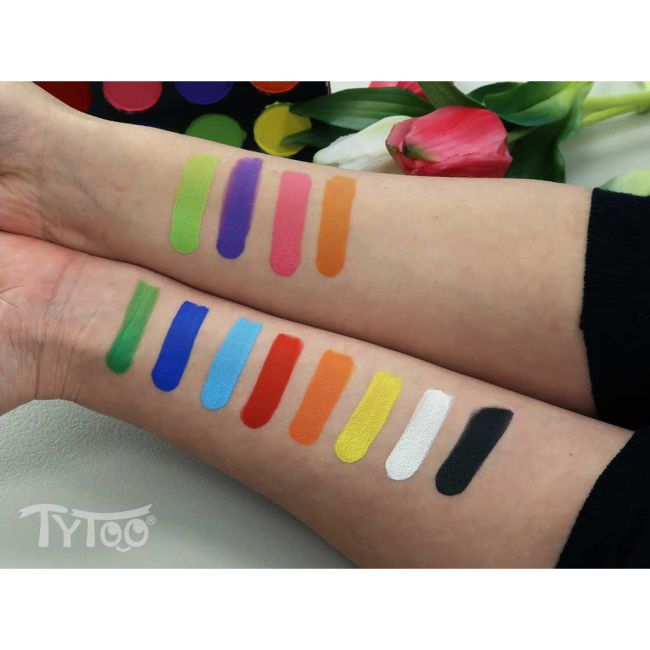 Set vopsea pentru fata Colour Splash 12 culori, 2 pulbere cu sclipici Tytoo KQPXX1800327 BBJKQPXX1800327_Initiala
