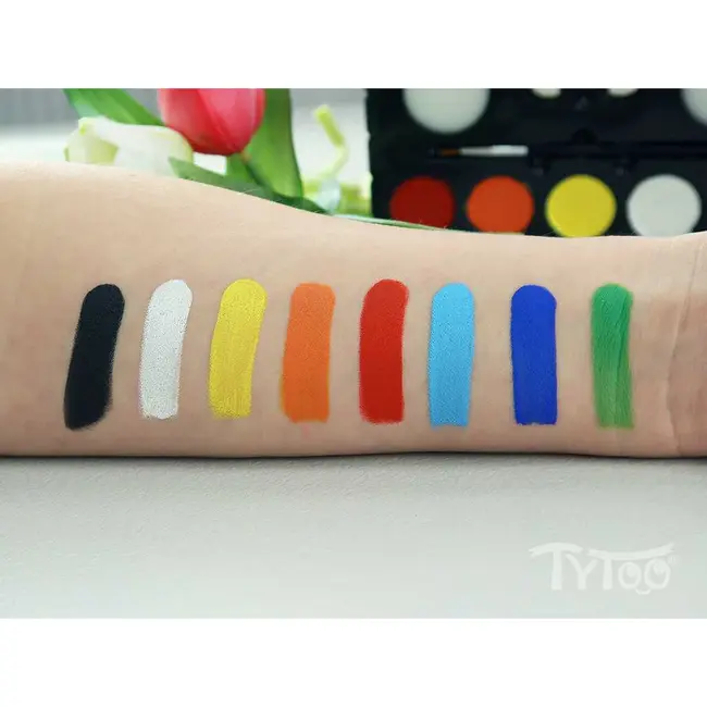 Set vopsea pentru fata Starter Kit 8 culori, 2 pulbere cu sclipici Tytoo KQPXX1800326 BBJKQPXX1800326_Initiala
