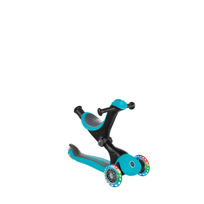 Trotineta globber go-up 4 in 1 deluxe lights turquoise funk646-105