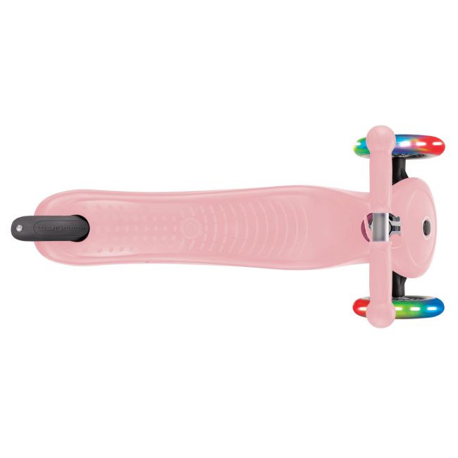 Trotineta globber go-up sporty, 3 in 1, cu lumini, culoare roz pastel funk452-210