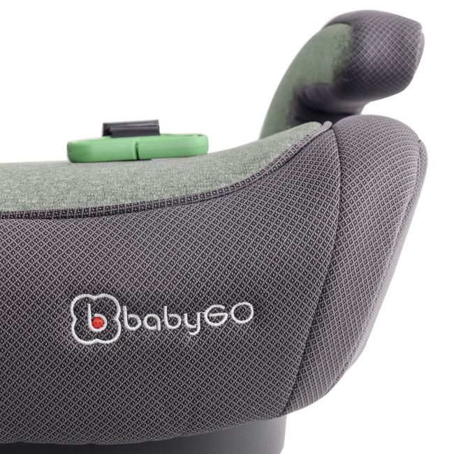 Babygo - scaun auto booster bursa iv green, 125-150 cm, certificat r129 bbbbgo-3584