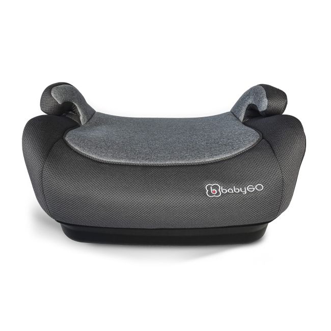 Babygo - scaun auto booster i-size, melange gray, 125-150 cm, certificat r129 bbbbgo-3509