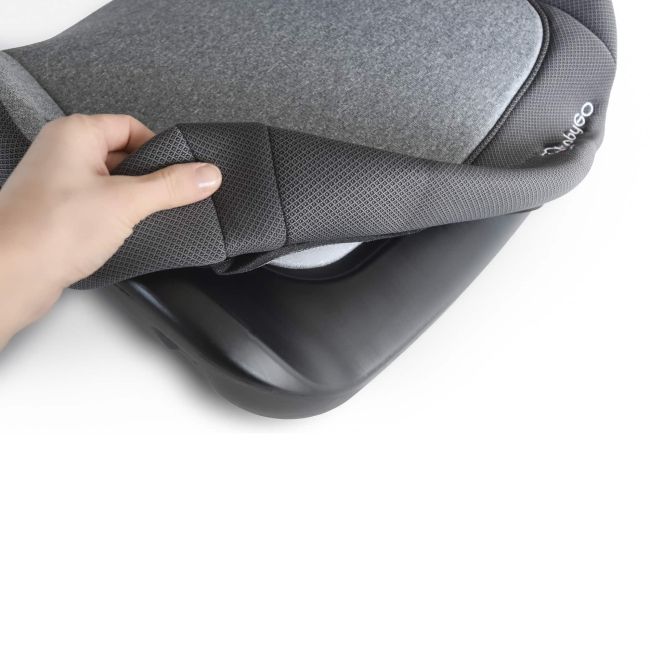 Babygo - scaun auto booster i-size, melange gray, 125-150 cm, certificat r129 bbbbgo-3509