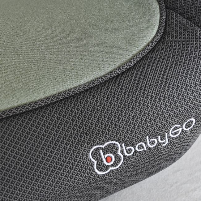Babygo - scaun auto booster i-size, melange green, 125-150 cm, certificat r129 bbbbgo-35011