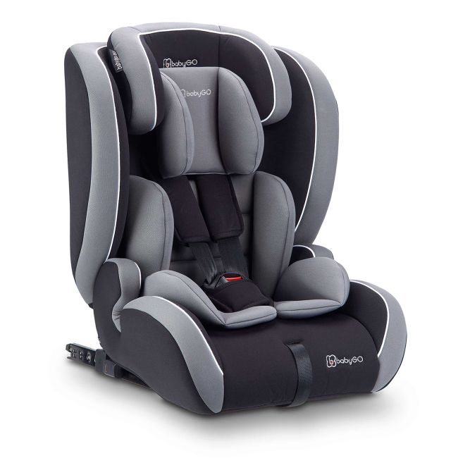 Babygo - scaun auto i-size freefix grey, 76-150 cm, certificat r129 bbbbgo-2452