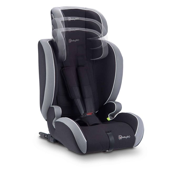Babygo - scaun auto i-size freefix grey, 76-150 cm, certificat r129 bbbbgo-2452