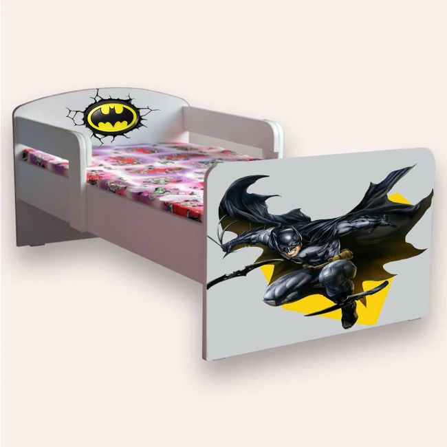 Patut Copii Batman Mic 2-8 Ani Cu Manere Varianta fara Saltea Cmg46495177670996