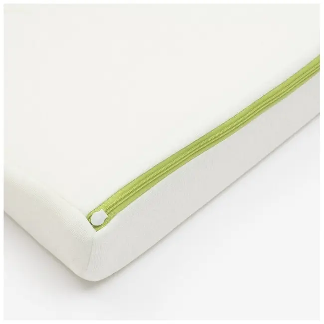 Perna, New Baby, Inclinata, Cu husa detasabila cu Aloe Vera, Din spuma poliuretanica, 60x38 cm, Inaltime 7 cm, 0 luni+, Alb BYN53080