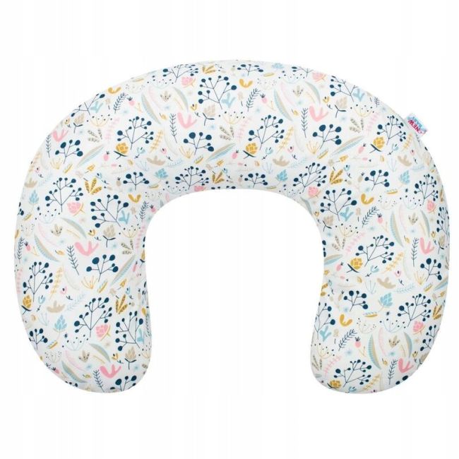 Perna alaptare, New Baby, Cranberries, Cu husa detasabila, Din bumbac, 125x16 cm, Multicolor BYN46828