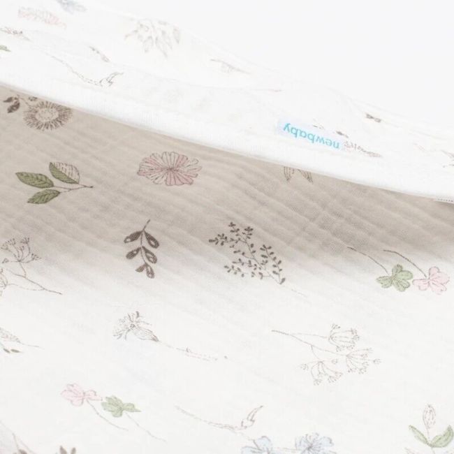 Prosop cu gluga, New Baby, Zoe, Din muselina, 90x90 cm, 0 luni+, Multicolor BYN55503