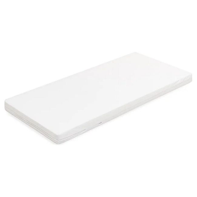 Saltea patut bebe, New Baby, Din spuma poliuretanica, Cu husa detasabila, Din bumbac, 90x40x5 cm, Alb BYN53069