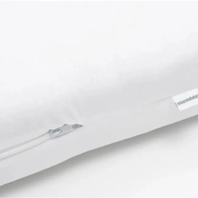 Saltea patut bebe, New Baby, Din spuma si cocos, Cu husa detasabila, Din bumbac, 90x40x7 cm, Alb BYN53070