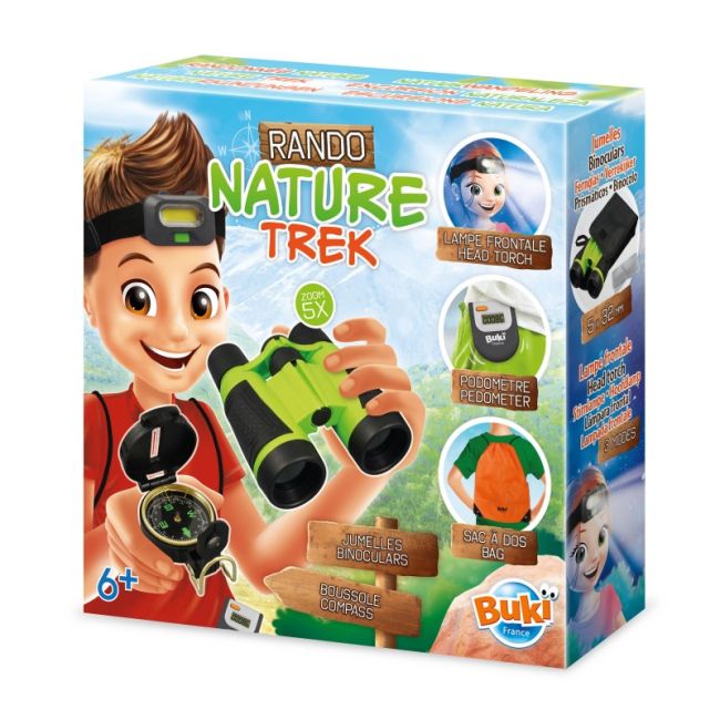 Aventura in natura-set binoclu,lampa,busola,pedometru,rucsac bkbn014