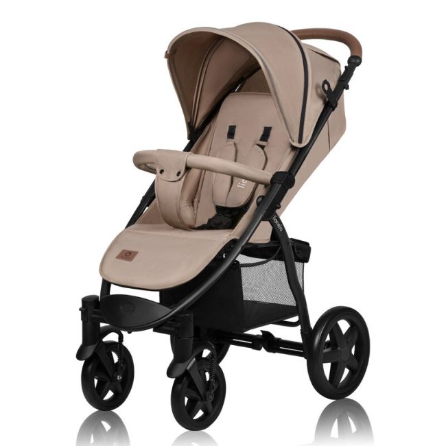Carucior sport, Lionelo, Annet Plus, De la nastere, Cu accesorii si capotina XXL reglabila, 0 - 22 Kg, Conform cu standardele europene de securitate EN1888-1 si EN1888-2, Bej BYNLO-ANNET_PLUS_BEIGE_SAND