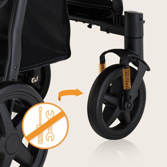 Carucior sport, Lionelo, Annet Plus, De la nastere, Cu accesorii si capotina XXL reglabila, 0 - 22 Kg, Conform cu standardele europene de securitate EN1888-1 si EN1888-2, Bej BYNLO-ANNET_PLUS_BEIGE_SAND
