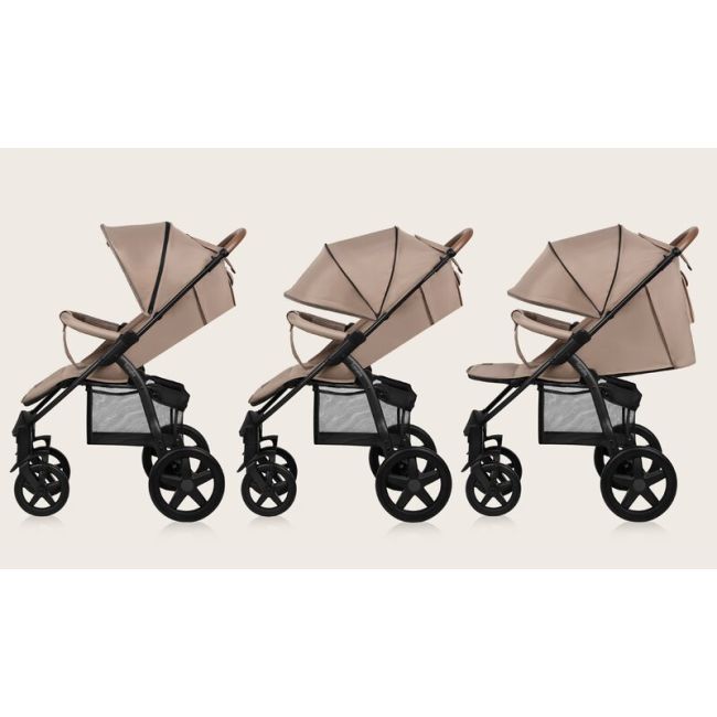 Carucior sport, Lionelo, Annet Plus, De la nastere, Cu accesorii si capotina XXL reglabila, 0 - 22 Kg, Conform cu standardele europene de securitate EN1888-1 si EN1888-2, Bej BYNLO-ANNET_PLUS_BEIGE_SAND