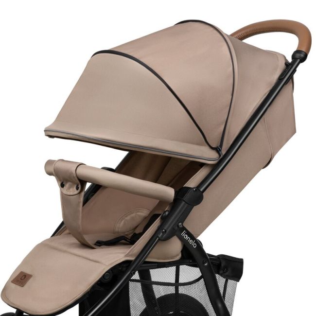 Carucior sport, Lionelo, Annet Plus, De la nastere, Cu accesorii si capotina XXL reglabila, 0 - 22 Kg, Conform cu standardele europene de securitate EN1888-1 si EN1888-2, Bej BYNLO-ANNET_PLUS_BEIGE_SAND