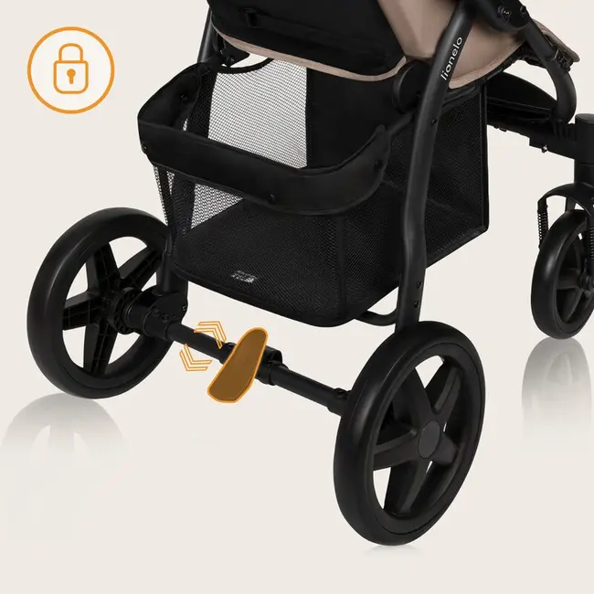 Carucior sport, Lionelo, Annet Plus, De la nastere, Cu accesorii si capotina XXL reglabila, 0 - 22 Kg, Conform cu standardele europene de securitate EN1888-1 si EN1888-2, Bej BYNLO-ANNET_PLUS_BEIGE_SAND