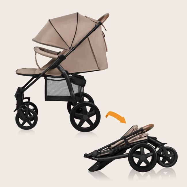 Carucior sport, Lionelo, Annet Plus, De la nastere, Cu accesorii si capotina XXL reglabila, 0 - 22 Kg, Conform cu standardele europene de securitate EN1888-1 si EN1888-2, Bej BYNLO-ANNET_PLUS_BEIGE_SAND