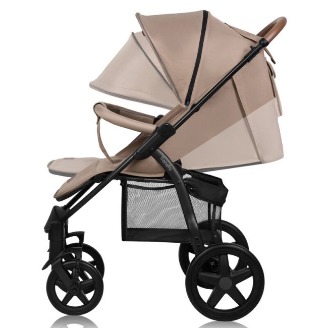Carucior sport, Lionelo, Annet Plus, De la nastere, Cu accesorii si capotina XXL reglabila, 0 - 22 Kg, Conform cu standardele europene de securitate EN1888-1 si EN1888-2, Bej BYNLO-ANNET_PLUS_BEIGE_SAND