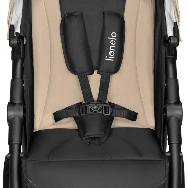Carucior sport, Lionelo, Natt, De la nastere, Cu accesorii si capotina XXL reglabila, 0 - 22 kg, Conform cu standardele europene de securitate EN1888-1, EN1888-2, Bej BYNLO-NATT_BEIGE_SAND