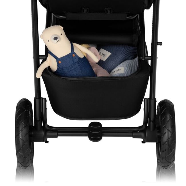 Carucior sport, Lionelo, Natt, De la nastere, Cu accesorii si capotina XXL reglabila, 0 - 22 kg, Conform cu standardele europene de securitate EN1888-1, EN1888-2, Bej BYNLO-NATT_BEIGE_SAND
